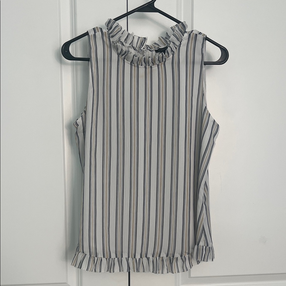 Ann Taylor Factory Sleeveless Striped Blouse